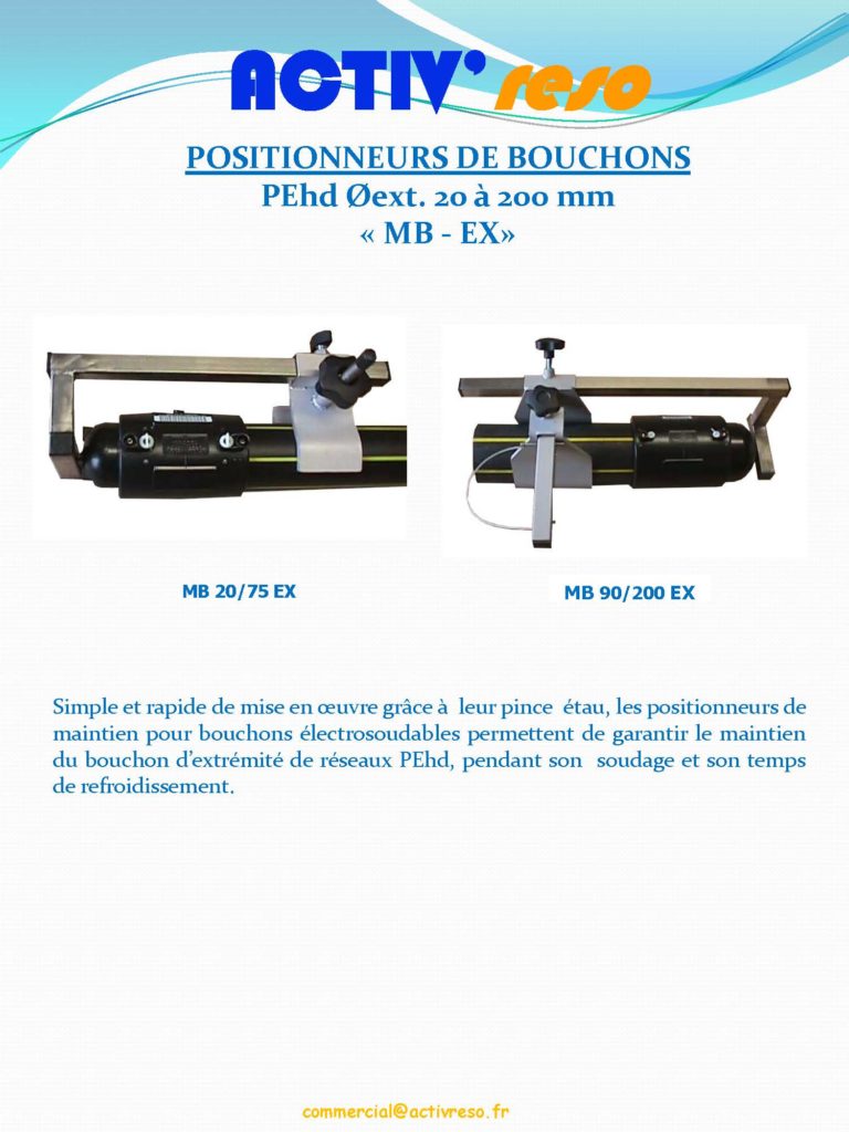 ACTIV'reso - Eau - Positionneur de bouchons