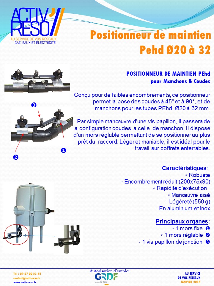 ositionneurs de maintien Ø20-32 - activreso