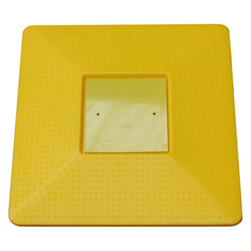 borne de repérage plate jaune