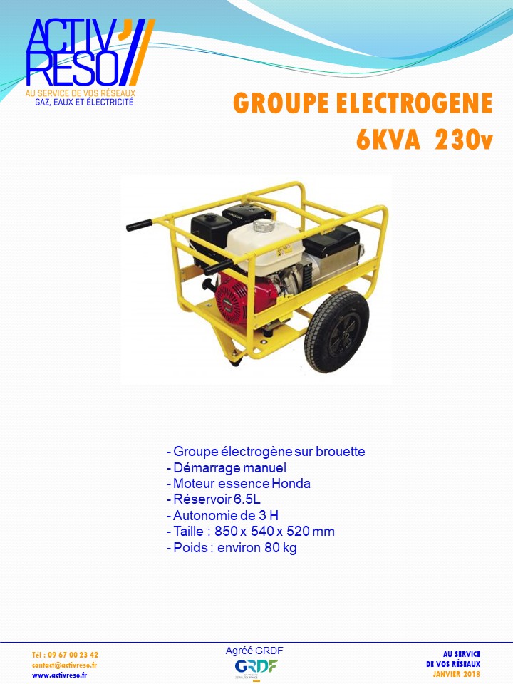 groupe electrogene 6kVA - activreso