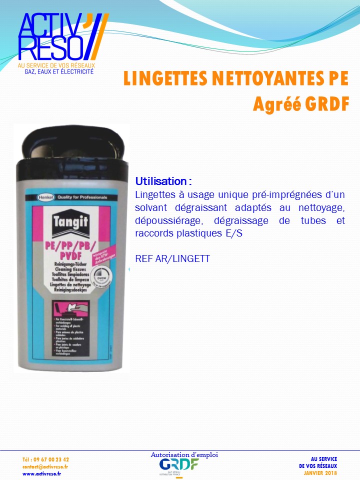 lingettes nettoyantes - activreso