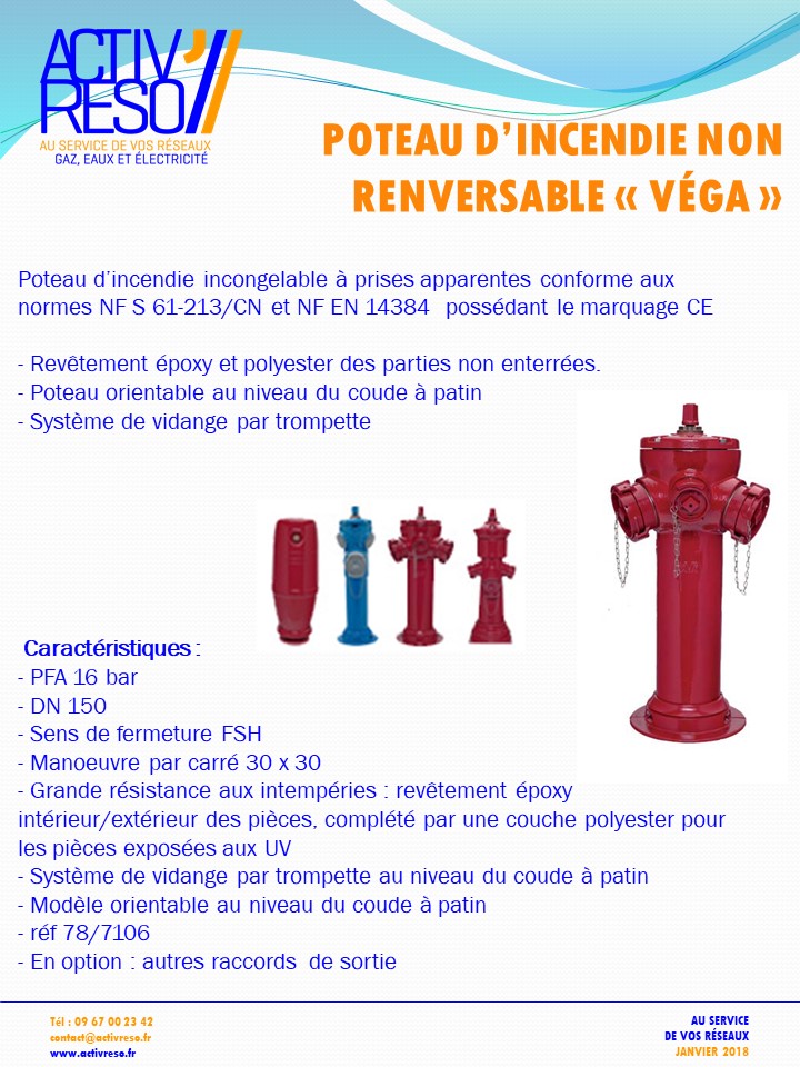 poteau dincendie non renversble