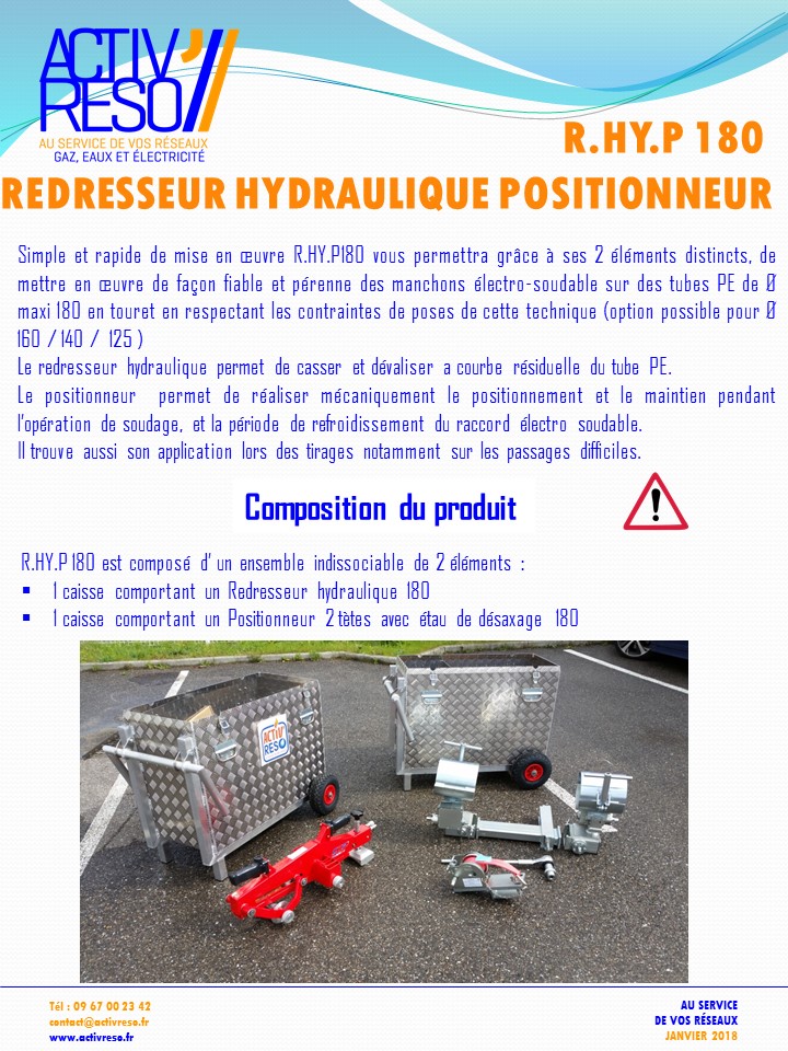 redresseur hydraulique positionneur - activreso