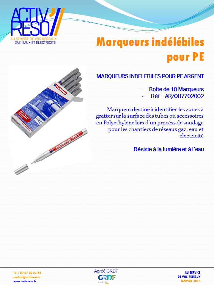 marqueurs argentés - activreso