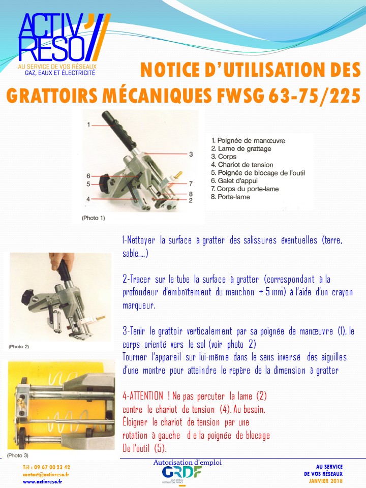 grattoirs mecaniques FWSG 63_75-225 - activreso