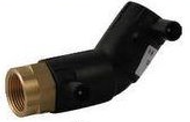 raccord de transition laiton électrosoudable femelle coude 45°