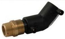 raccord de transition laiton électrosoudable mâle coude 45°