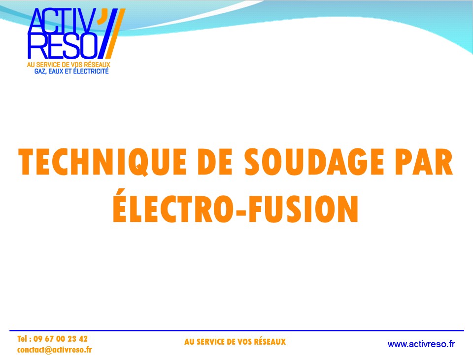 technique de soudage par electro-fusion - activreso 1