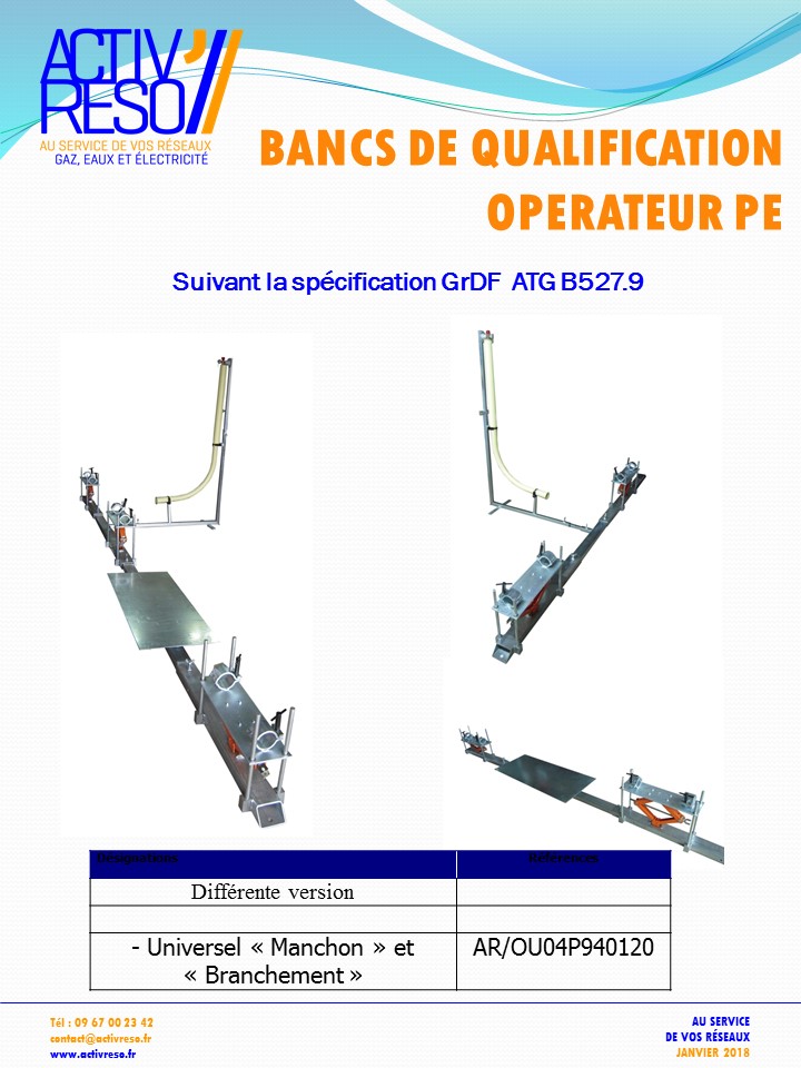 bancs de qualification operateur pe - activreso