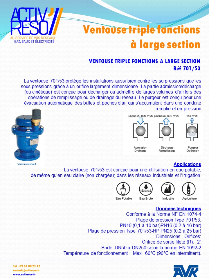 ventouse triple fonctions à large section-fiche-activreso